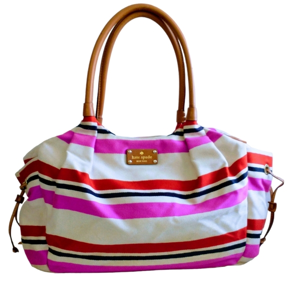 Kate Spade Stevie Canvas Diaper Bag - Picture 4 of 16